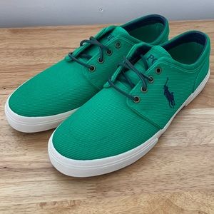 Polo Sneakers Big Pony Style-Green & Navy-New without Tags